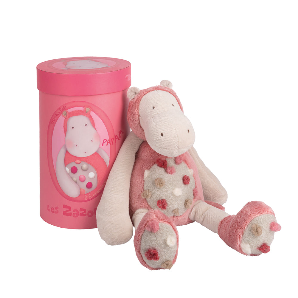 Pink Hippopotamus Soft Toy in Gift Box